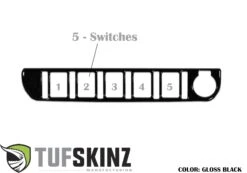 Center Dash Switch Panel Accent Fits 2016-2023 Toyota Tacoma -Car Parts Shop TAC023 BLK G 7013a5e5 33c5 4310 aa4f 4011279c53e9