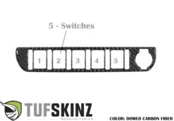 Center Dash Switch Panel Accent Fits 2016-2023 Toyota Tacoma -Car Parts Shop TAC023 DCF G 90a2641b a43f 42d6 85c1 41a8198a49ab