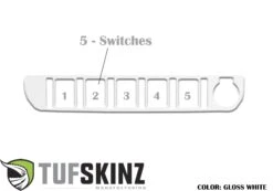 Center Dash Switch Panel Accent Fits 2016-2023 Toyota Tacoma -Car Parts Shop TAC023 WHT G 84bf2683 ed71 4598 8744 b9808cd80545