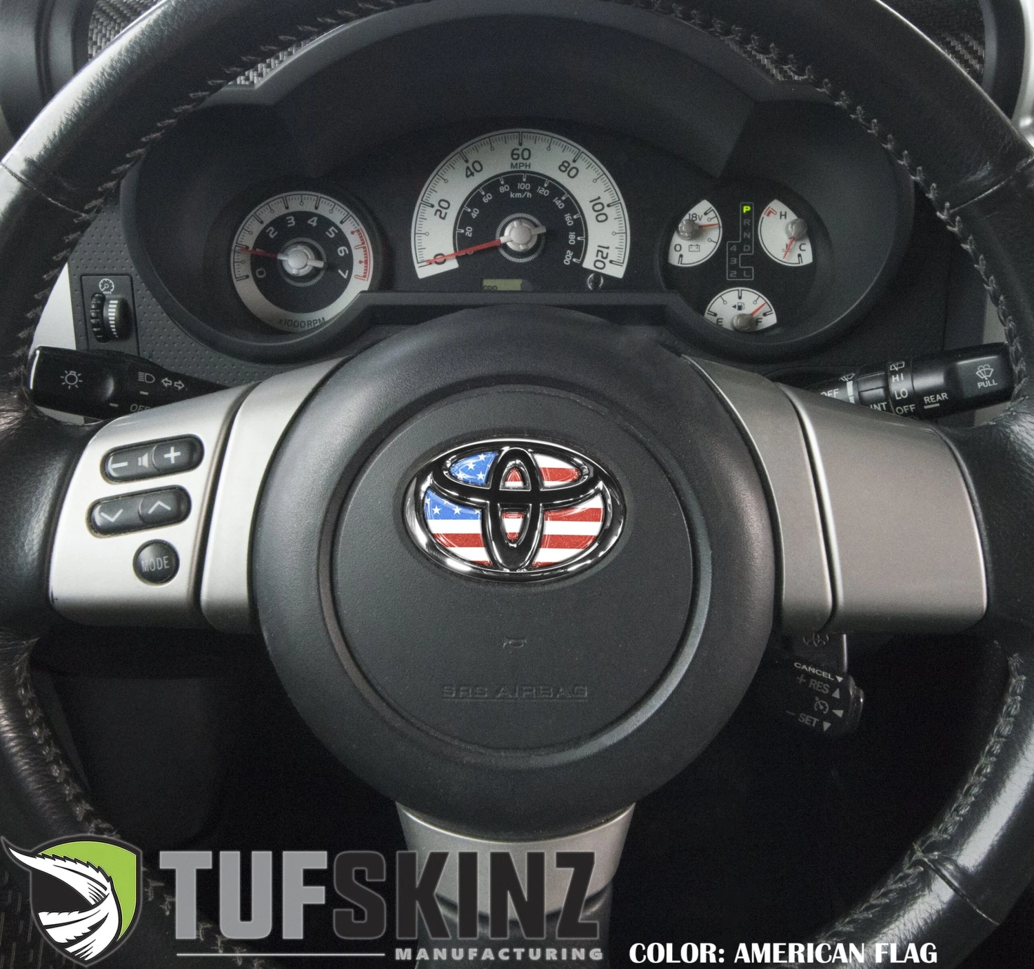 Steering Wheel Emblem Inserts Fits 2007-2014 Toyota FJ Cruiser 6 Steering Wheel Emblem Inserts Fits 2007-2014 Toyota FJ Cruiser - Image 4