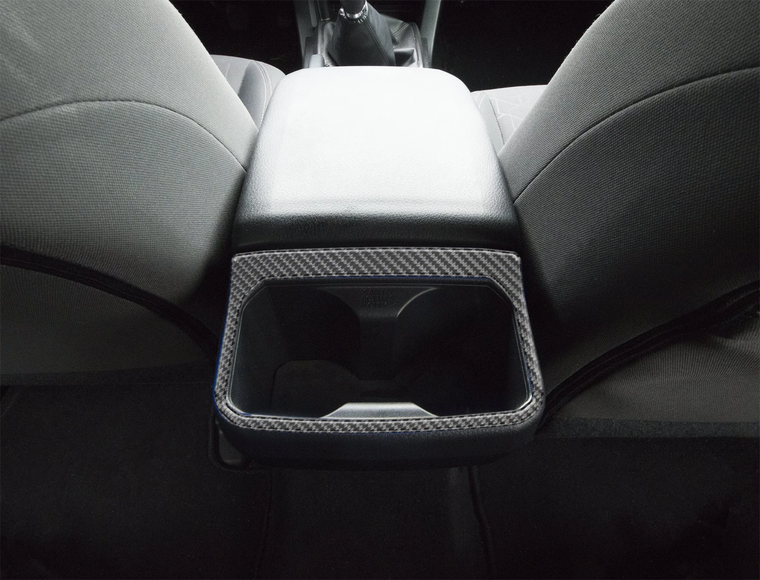 Rear Cup Holder Accent Trim Overlay Fits 2016-2023 Toyota Tacoma 4 Rear Cup Holder Accent Trim Overlay Fits 2016-2023 Toyota Tacoma - Image 2