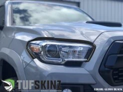 Headlight Accent Trim Overlay Fits 2016-2023 Toyota Tacoma -Car Parts Shop TAC063 BLK G