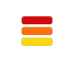 TRI-Color Grille Accent Overlays Fits 2016-2023 Toyota Tacoma TRD Pro Grille -Car Parts Shop TAC078 RED 449 G