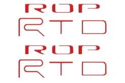 Bed Side Letter Inserts Fits 2022-2023 Toyota Tacoma TRD Pro -Car Parts Shop TAC117 RED M