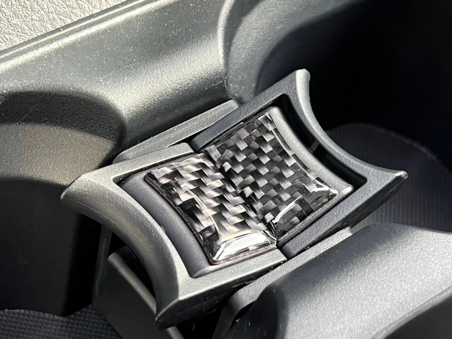 Center Console Cup Holder Divider Overlays Fits 2016-2023 Toyota Tacoma 4 Center Console Cup Holder Divider Overlays Fits 2016-2023 Toyota Tacoma - Image 2