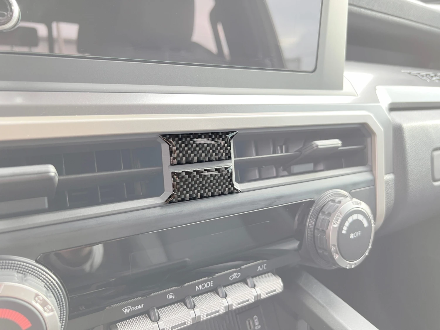 Middle A/C Vent Accent Trim Fits 2024-2025 Toyota Tacoma 3 Middle A/C Vent Accent Trim Fits 2024-2025 Toyota Tacoma