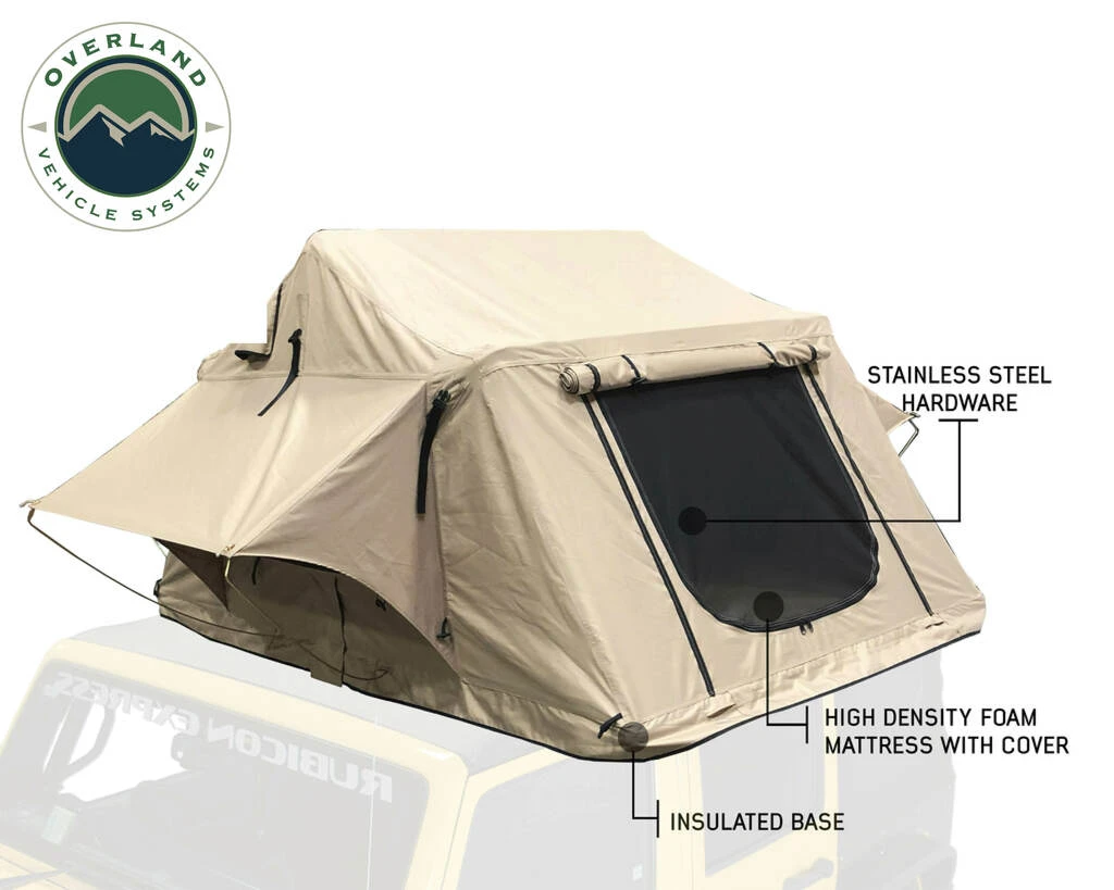 OVS TMBK 3 Person Roof Top Tent With Green Rain Fly 13 OVS TMBK 3 Person Roof Top Tent With Green Rain Fly - Image 11