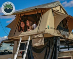 OVS TMBK 3 Person Roof Top Tent With Green Rain Fly