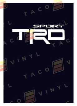 Alpha Bed Decals -Car Parts Shop TRDSportRearBedDecalBLK