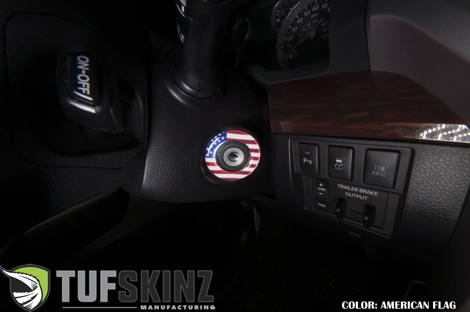 Key Ignition Accent Trim Overlay Fits 2014-2021 Toyota Tundra 12 Key Ignition Accent Trim Overlay Fits 2014-2021 Toyota Tundra - Image 10