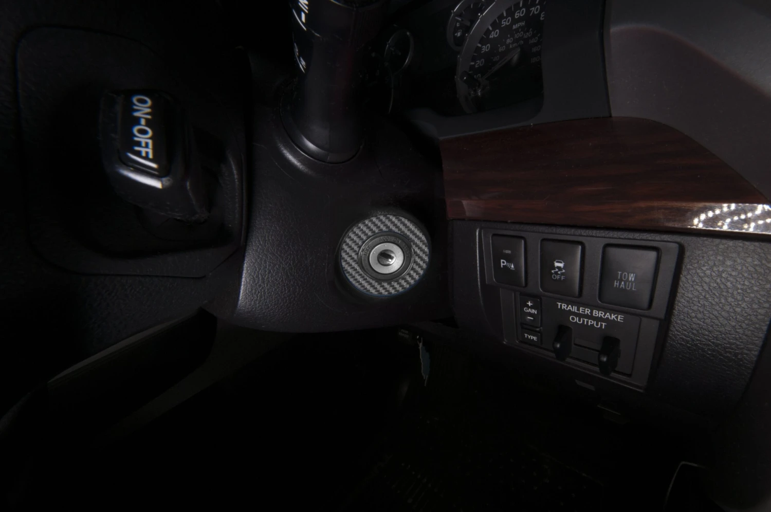 Key Ignition Accent Trim Overlay Fits 2014-2021 Toyota Tundra 14 Key Ignition Accent Trim Overlay Fits 2014-2021 Toyota Tundra - Image 12