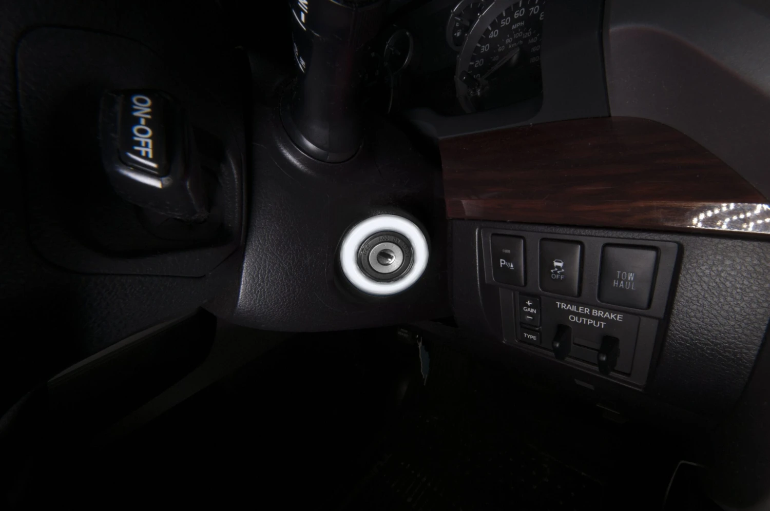 Key Ignition Accent Trim Overlay Fits 2014-2021 Toyota Tundra 10 Key Ignition Accent Trim Overlay Fits 2014-2021 Toyota Tundra - Image 8