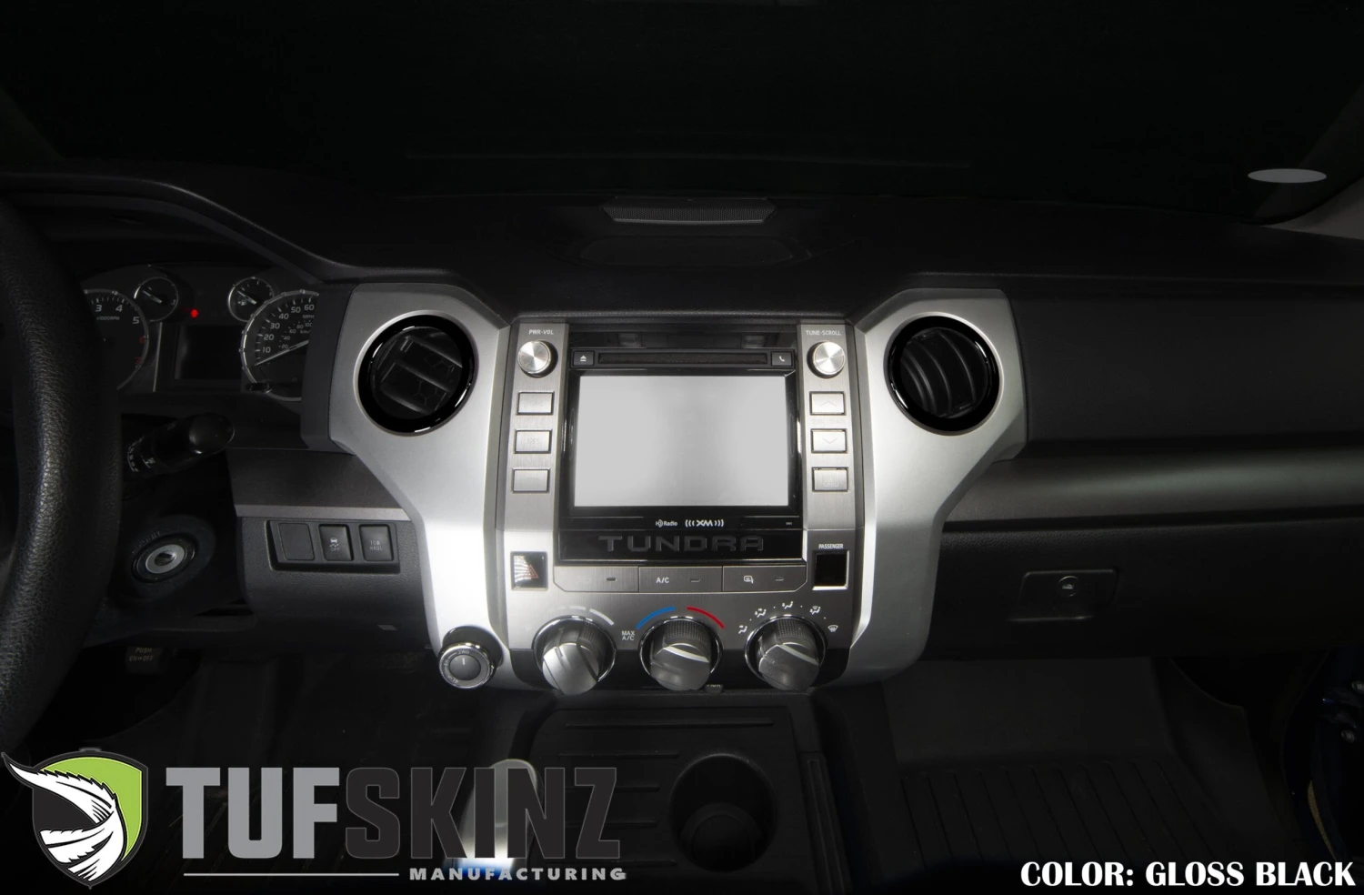 AC Vent Rings Accent Trim Fits 2014-2021 Toyota Tundra 6 AC Vent Rings Accent Trim Fits 2014-2021 Toyota Tundra - Image 4