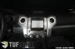 AC Vent Rings Accent Trim Fits 2014-2021 Toyota Tundra 29 AC Vent Rings Accent Trim Fits 2014-2021 Toyota Tundra -Car Parts Shop TUN019 WHT G