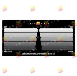 2022+ Tundra Headlight Gradient Decal Kit 27 2022+ Tundra Headlight Gradient Decal Kit -Car Parts Shop TrevorTundraHeadlight