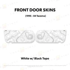 2010-24 4Runner Door Skins (Lower Section) 35 2010-24 4Runner Door Skins (Lower Section) -Car Parts Shop WhitewithBlackTopo