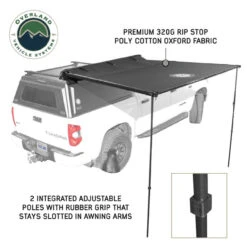 XD Nomadic 2.0 - 6.5' Awning - W/ Lights, Black Out, Black Fabric & Travel Cover Universal -Car Parts Shop XDNomadic2.0 6.5 Awning2