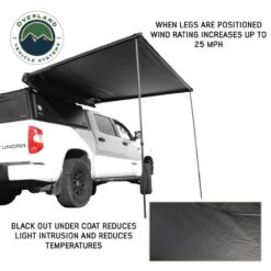 XD Nomadic 2.0 - 6.5' Awning - W/ Lights, Black Out, Black Fabric & Travel Cover Universal -Car Parts Shop XDNomadic2.0 6.5 Awning5