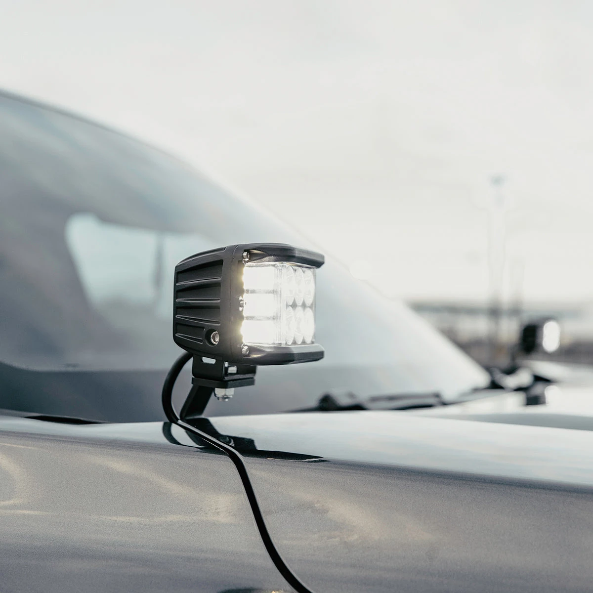 Low Profile Ditch Light Brackets Kit For 2022+ Toyota Tundra 3 Low Profile Ditch Light Brackets Kit For 2022+ Toyota Tundra