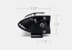 20" Slim Single Row LED Bar -Car Parts Shop lightbars side 3.25