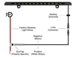 Universal LP-R License Plate Reverse Light Bar -Car Parts Shop vleds20