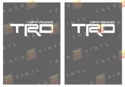 Alpha Bed Decals -Car Parts Shop x2TRDOffroadRearBedGRAY