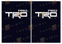 Alpha Bed Decals -Car Parts Shop x2TRDProRearBedDecalBlk