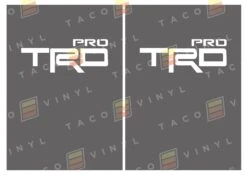 Alpha Bed Decals -Car Parts Shop x2TRDProRearBedDecalGray