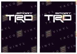 Alpha Bed Decals -Car Parts Shop x2TRDSportRearBedDecalBlack