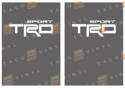 Alpha Bed Decals -Car Parts Shop x2TRDSportRearBedDecalgray